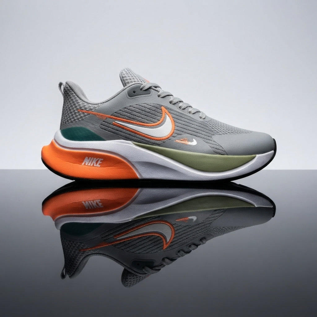 Tenis Nike BTR Gris naranja