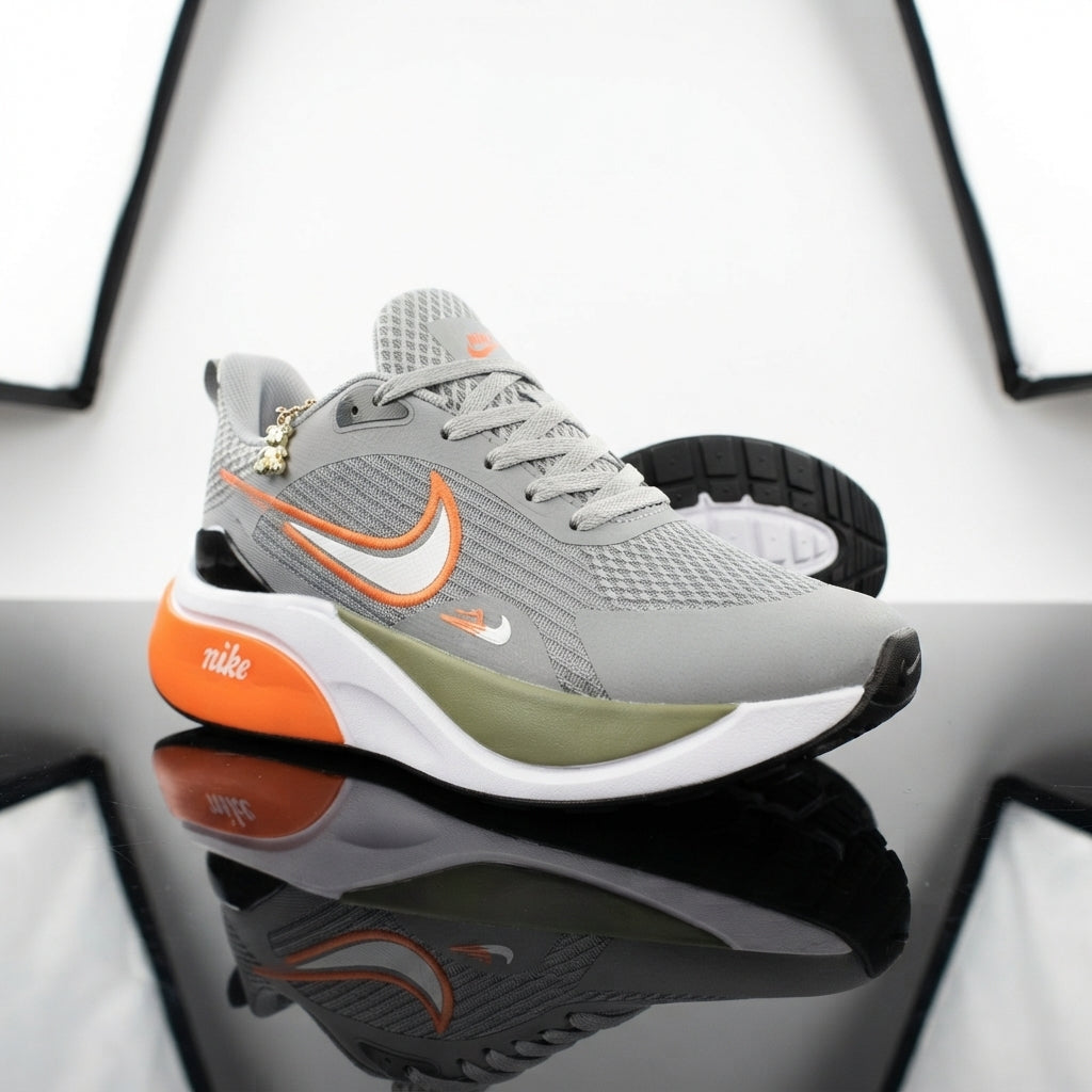 Tenis Nike BTR Gris naranja