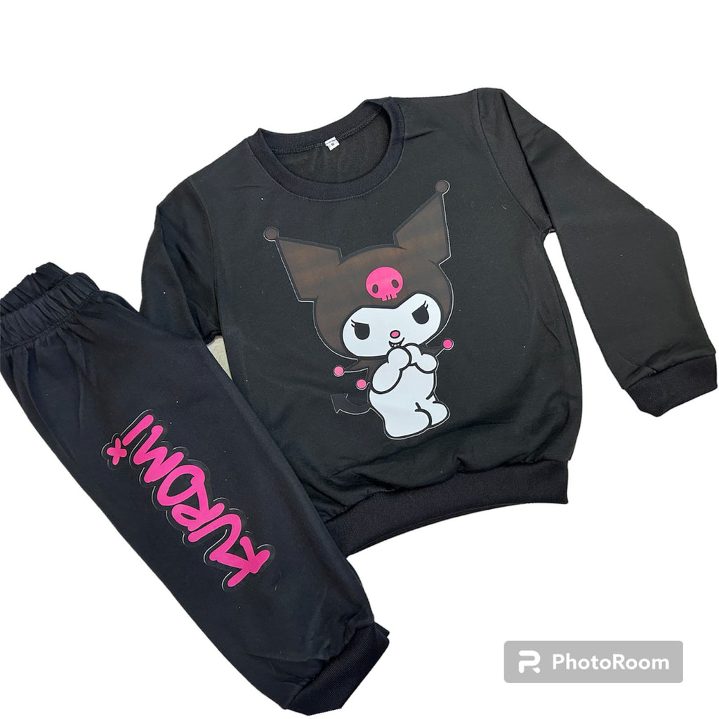 🌸 Sudadera Niña Kuromi 💖 Conjunto Buzo y Pantalón 👚👖