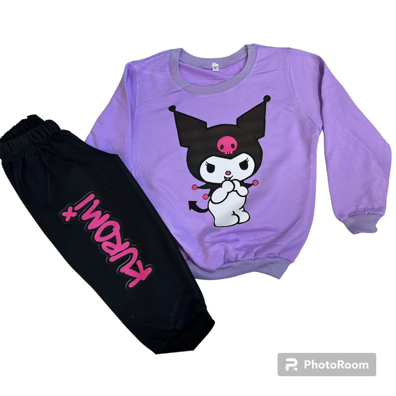 🌸 Sudadera Niña Kuromi 💖 Conjunto Buzo y Pantalón 👚👖