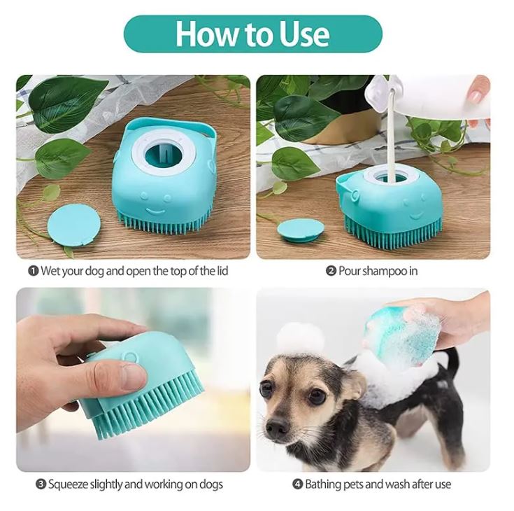 Cepillo de baño para mascotas 🐾